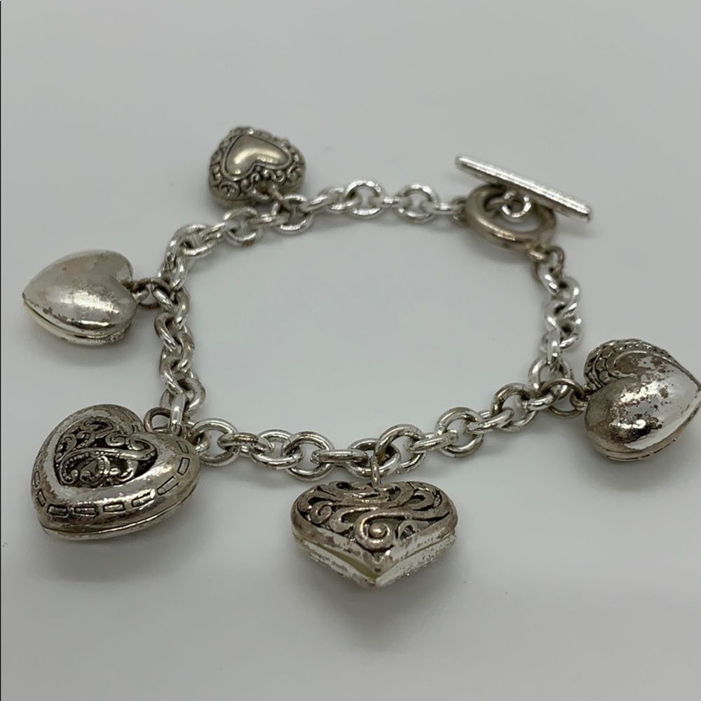 Silver Toggle Charm Bracelet - Picture 2 of 3